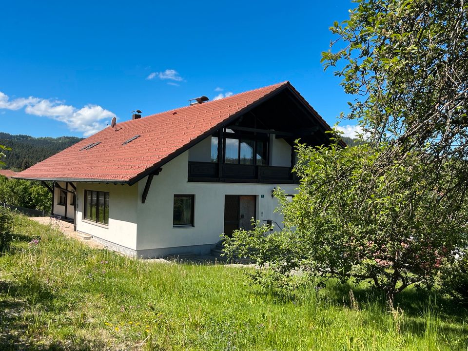 Großes Wohnhaus mit Halle in Geiersthal