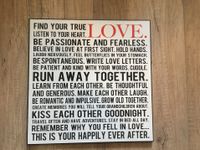 Holzschild Liebe Find your true love Bayern - Herrieden Vorschau