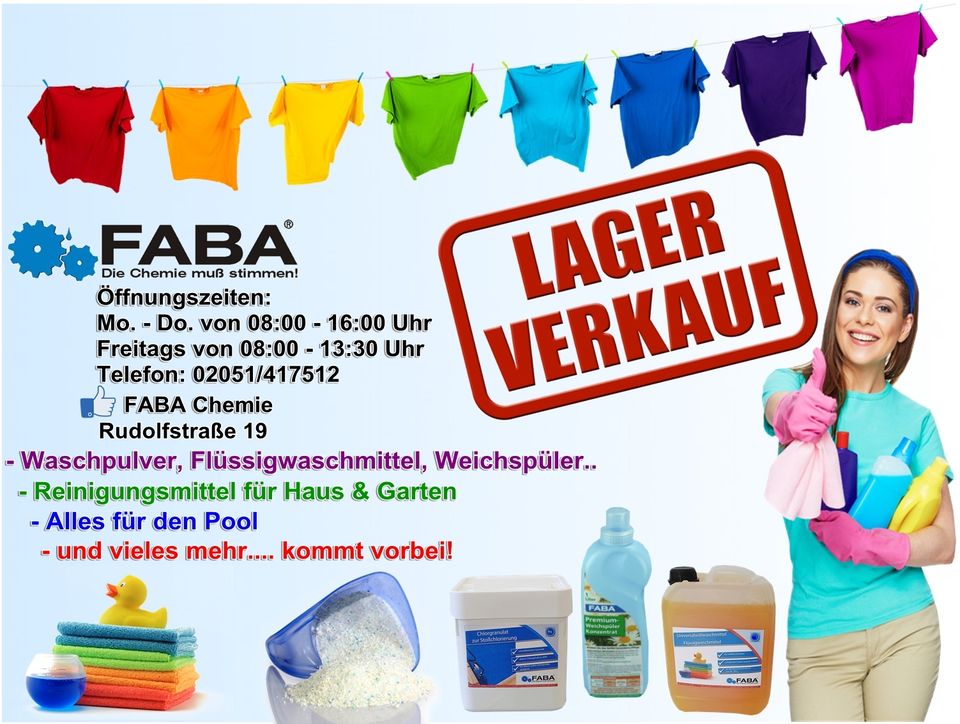 Lagerverkauf von Waschmittel, Reinigungsmittel und vieles mehr! in  Nordrhein-Westfalen - Velbert | eBay Kleinanzeigen ist jetzt Kleinanzeigen