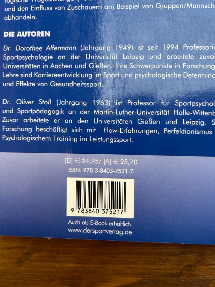 Sportpsychologie Lehrbuch in Steinhagen