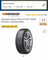 Hankook Ventus Prime 3 K125 195/45 R16 84 H, Sommerreifen Nordrhein-Westfalen - Solingen Vorschau