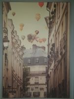 Gerahmtes Bild,Ballons über Paris,Ikea,140x100cm,Nostalgie Schleswig-Holstein - Großsolt Vorschau