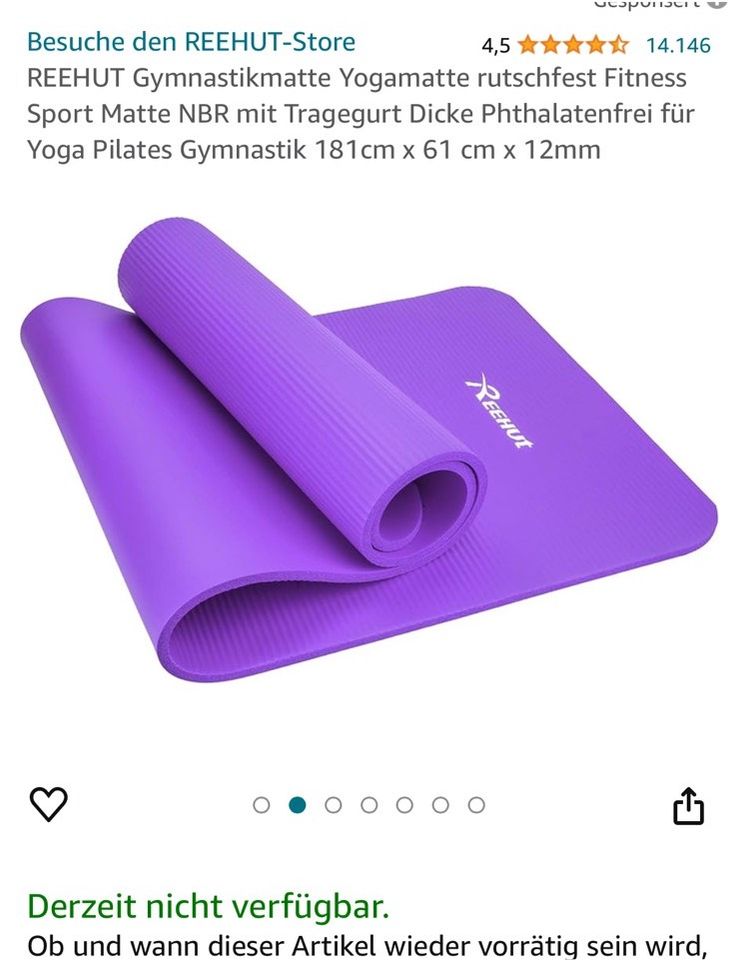 Sport Matte Yoga NEU in Hamburg