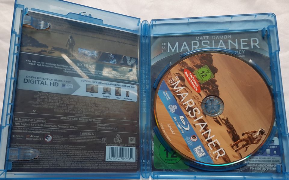 DER MARSIANER - BLURAY BLU-RAY BLUERAY in Schöningen