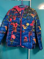 LTB WinterJacke mit Kapuze blau/blumig Gr. S 36 Dortmund - Mengede Vorschau