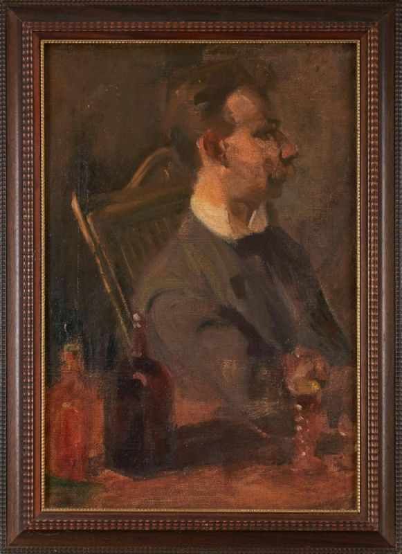 Gemälde Porträt Portrait um 1900 in Wiesbaden