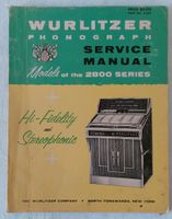 Wurlitzer Phonograph Service Manual Models of the 2800 Series Sachsen - Großschönau Vorschau