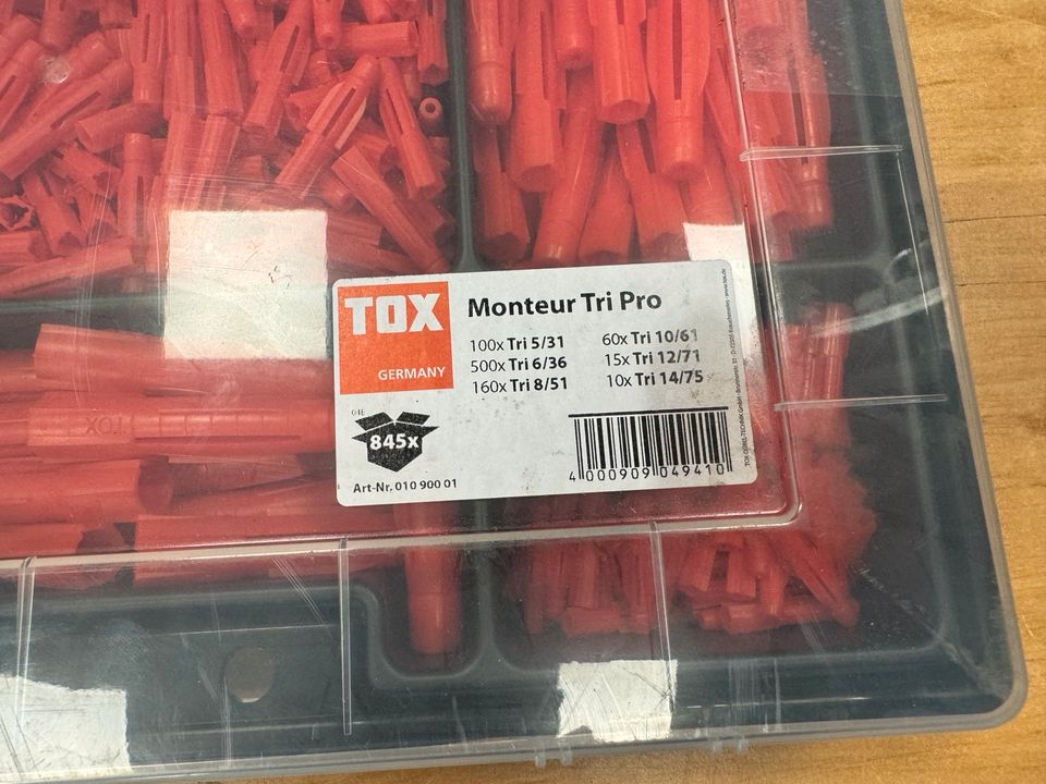 Tox Monteur Tri Pro 865 Teiliges Dübelsortiment NEU in Berlin