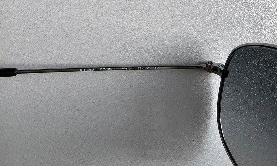 Ray Ban Sonnenbrille mit Etui Silber Graue Gläser in Iserlohn