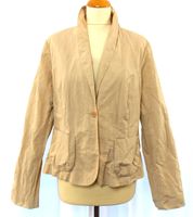 Comma Damen Jacke Blazer Gecrinkelt Gefüttert Taschen Beige Gr 44 Hessen - Herleshausen Vorschau