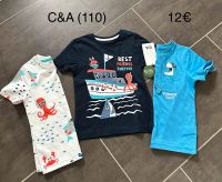 C&A 3 T-Shirts 104 weiß blau maritim Schleswig-Holstein - Tangstedt  Vorschau