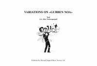 Variations On "Gubben Noa" - Partitur für flexible Bläsergruppe Nordrhein-Westfalen - Lippstadt Vorschau