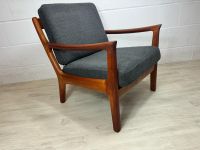 Vintage massiv Teak Sessel easy chair JUUL KRISTENSEN 60er danish Niedersachsen - Delmenhorst Vorschau