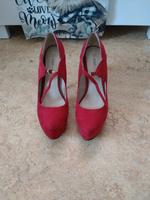 JustFab rote Highheels 15cm Absatz Größe 39 Nürnberg (Mittelfr) - Oststadt Vorschau