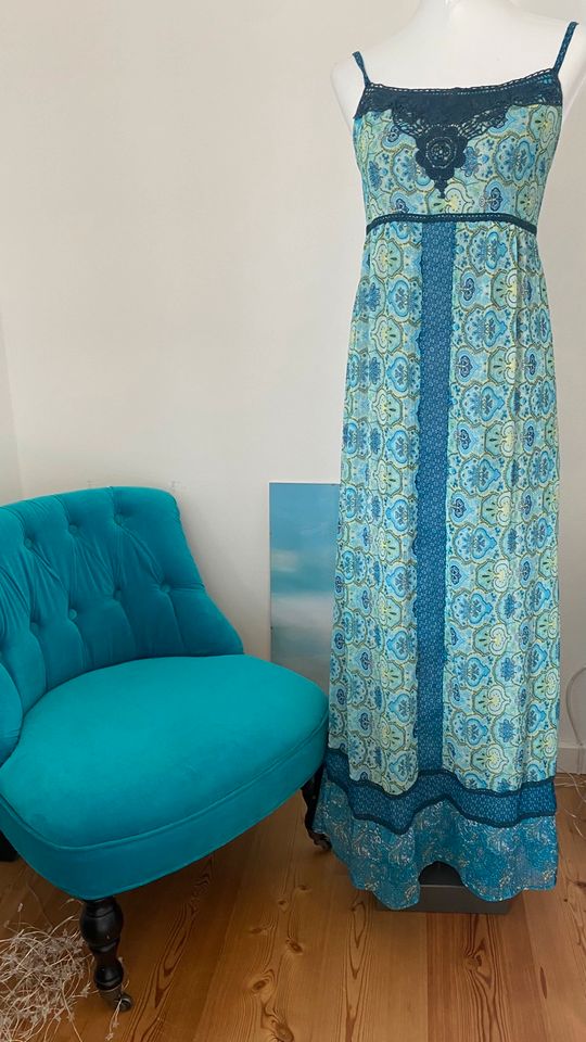 Wunderschönes Kleid Maxikleid von Street One 36 Blau Türkis Mint in Münster