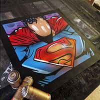 ✅ FUR - We All Super - "Spray"(Superman) / Wandbild, Kunst, Acryl Nordrhein-Westfalen - Horstmar Vorschau