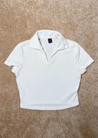 Weißes T-Shirt mit Polo Kragen Niedersachsen - Goslar Vorschau