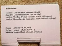 Kontrollkarten Diktat Rechtschreibung Deutsch Grundschule Förder Thüringen - Vacha Vorschau