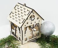 Weihnachtshaus, Holz, Weihnachten Deko, Weihnachtsdeko Bayern - Hausen i. Niederbayern Vorschau