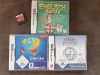 4 Nintendo DS Spiele: Gehirnjogging, Englisch, Geographie Hessen - Bischoffen Vorschau