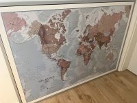 Wandbild mit Rahmen Weltkarte Niedersachsen - Pattensen Vorschau