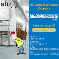 Lagermitarbeiter (m/w/d) in Tagschicht Bayern - Marktbergel Vorschau