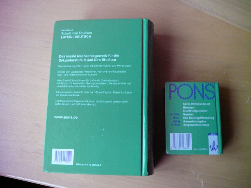 Pons Wörterbuch Latein - Deutsch + Praxiswörterbuch Mini in Pfarrweisach