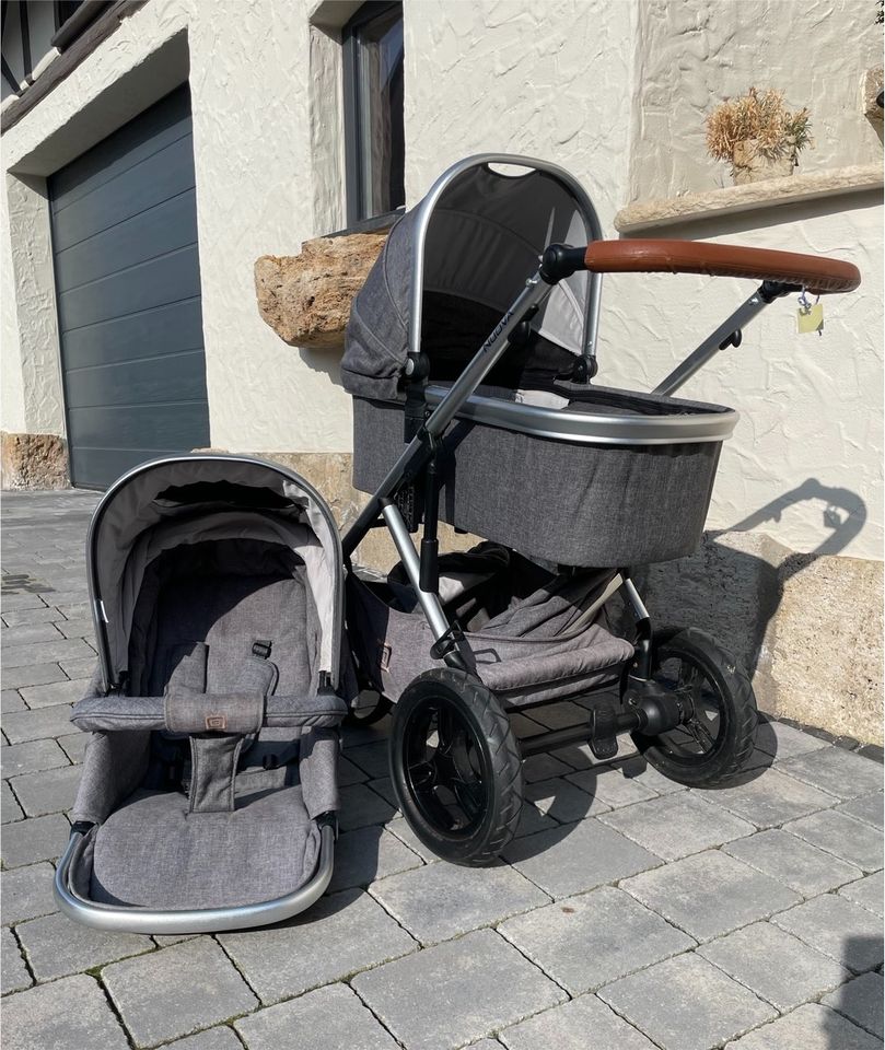 Kombi-Kinderwagen, Kinderwagen, Buggy, Moon wie Neu! in Großengottern