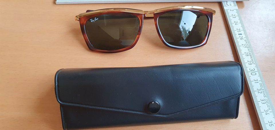 Original Ray Ban Olympian 2 mit Gold/Horn und B & L Gläsern in Berlin