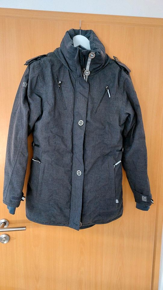 XS EXES Winterjacke Gr. 38 Skijacke Jacke anthrazit Damen Kinder in Ingolstadt