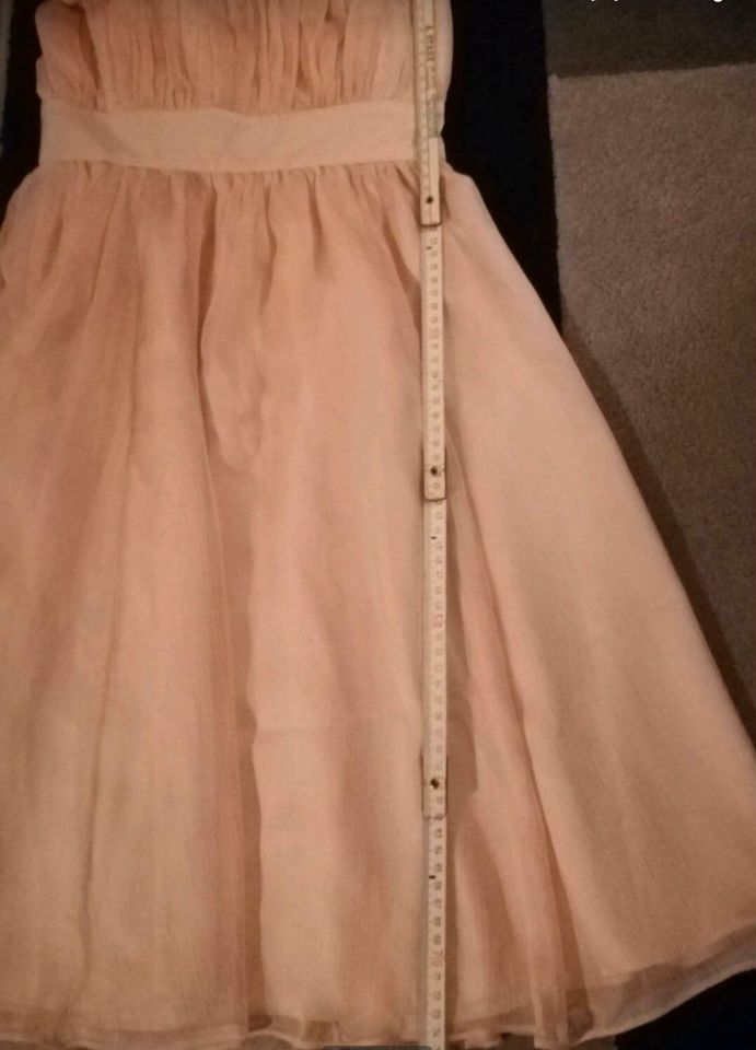 apricot lachsfarbenes rosa altrosa Partykleid Kleid XS 34 in Wasserburg am Inn