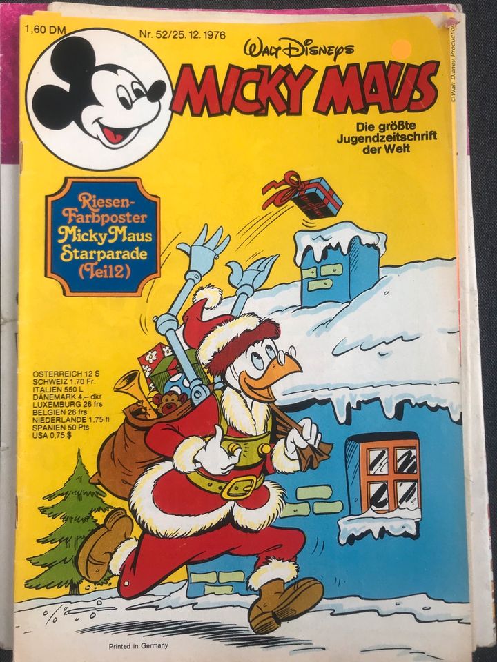 Micky Maus Hefte Comics 1975  und 1976 in Lenzkirch