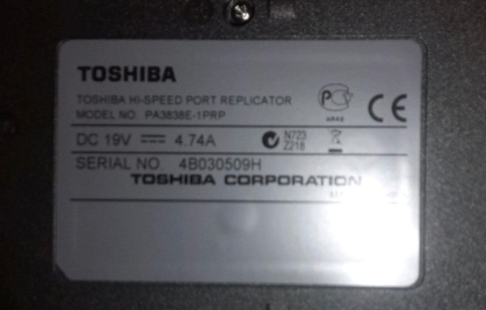 Toshiba PA3838E-1PRP Hi Speed Port-Replikator in Enkirch