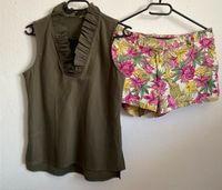 TOP/BLUSE/H&M SHORTS BLUMEN BUNT 38/40S/M Bayern - Höhenberg i. T. Vorschau