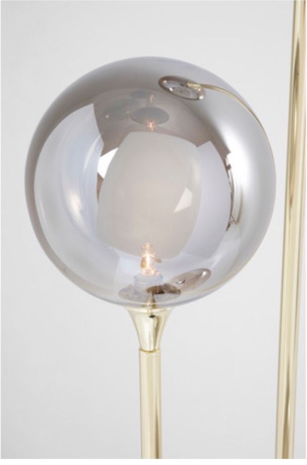 Kare Design Stehlampe Al Capone Tre Gold mit Rauchglas in Hannover