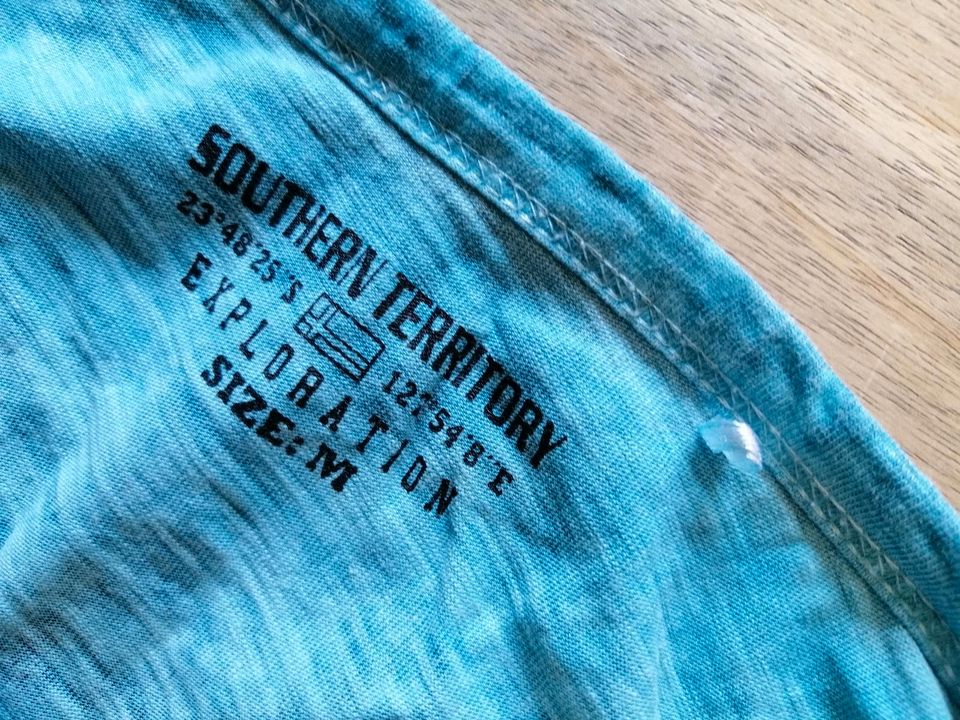 T-Shirt, blau, southern territory, Größe M in Bad Überkingen