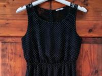Schwarzes Kleid • ONLY • Polka Dots & Spitze • Größe 36 Thüringen - Nordhausen Vorschau