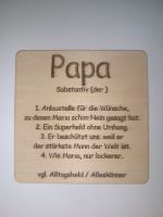 Papa Geschenk - Untersetzer - B. Flasche - Gravur - Papa Sachsen - Großenhain Vorschau