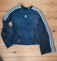 NEU ❤️ Adidas Samtpullover Trompetenärmel feminin anthrazit Berlin - Tempelhof Vorschau