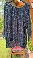 Bluse   XL   blau Punkte  schick   46 48 Sachsen - Schildau Vorschau