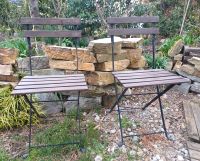 2  bequeme, klappbare Garten - Stühle  Holz und Metall Bayern - Ainring Vorschau
