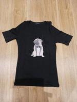 T-Shirt Margittes schwarz mut Mops Größe 36 Stuttgart - Feuerbach Vorschau