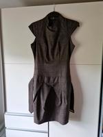 Herbst Kleid kurzarm m. Gürtel grau-braun Gr. 36 Sachsen - Bannewitz Vorschau