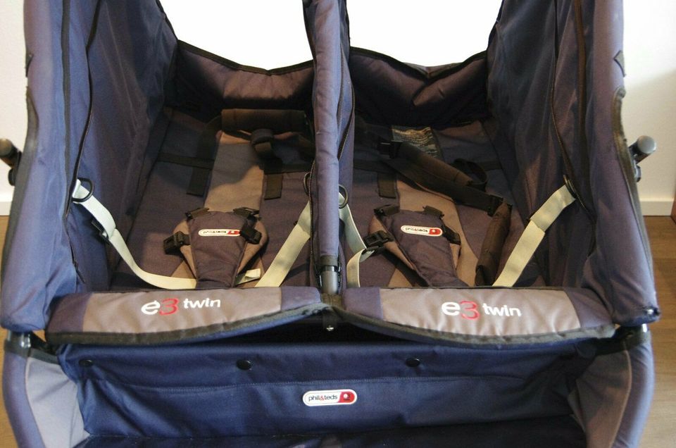 Phil and ted hot sale e3 twin double stroller