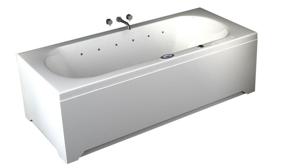 Premium LED Whirlpool Badewanne 180x80 cm Ozon + Heizung +Radio in Hofkirchen