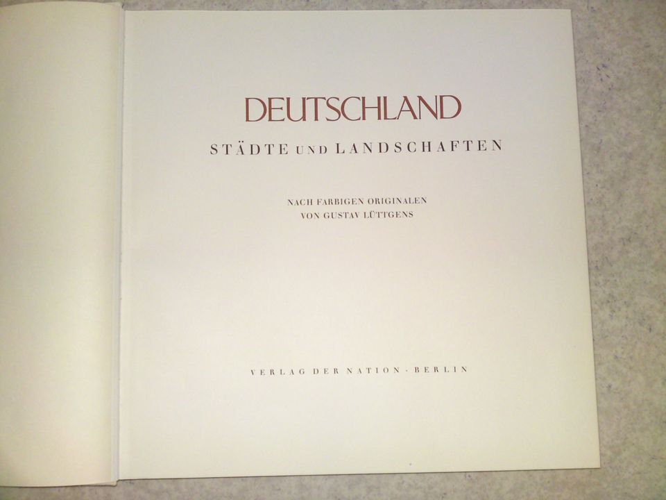 Deutschland, Städte und Landschaften, Gustav Lüttgens, Buch in Lichtenstein