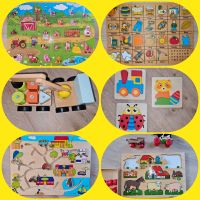 Montessori Steck, Puzzle, Schiebe, Spiele aus Holz Mecklenburg-Vorpommern - Gallin Vorschau