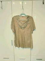 Tunika-Bluse-Shirt, XL-XXL, Stickerei+Perlen, beige/braun Nordrhein-Westfalen - Troisdorf Vorschau