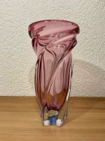 Murano Sommerso Swirl Glas Vase Rosa Hellblau 25 cm Italy TOP! Nordrhein-Westfalen - Velbert Vorschau