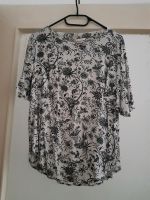H&M kurzärmelige Bluse schwarz weiß gemustert Größe 36 S Hannover - Mitte Vorschau